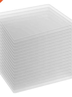 18 Pieces Clear Plastic Placemats Table Mats Heat Resistant