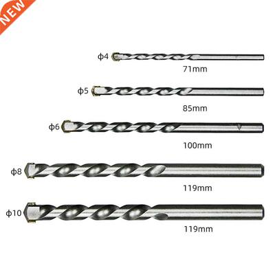 5pcs Masonry Drill Bits Tungsten Carbide Tipped Concrete Br