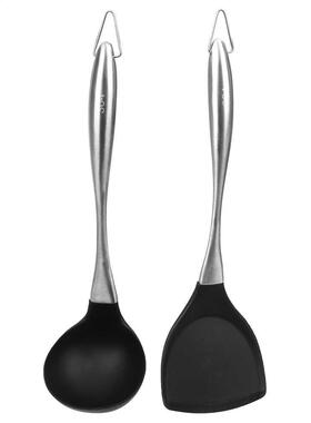 Silicone acier inoxydable poignée cuisine outil de cu