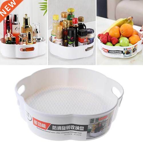 360 Rotating Tray Kitchen Storage Containers for Spice jar F