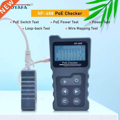 NF-488 PoE power test Network PoE Tester checker Over the Et
