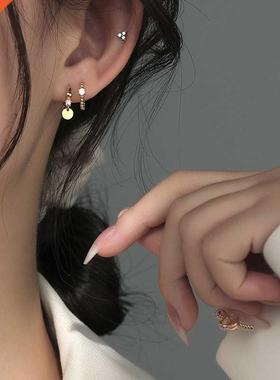 S925 Sterlng Slver Stud Earrngs for Women Fashon Smplc