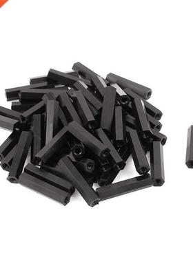 M3x25mm Nylon Hex Spacer Standoff Pillar Female Screw Nut Bl