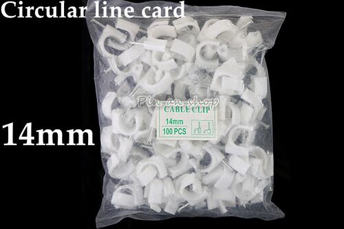 Free shipping 100pcs 14mm Cable fixed Round or Circle Path c