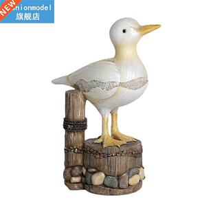 2pcs/set Crafts Resin Nautical Decoration Seagull Figurine H