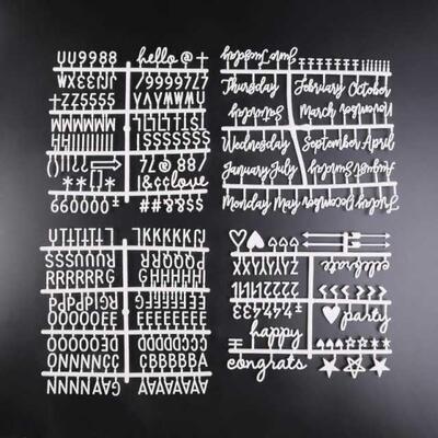 4Pcs/Set Characters For Felt Letter Board Numbers For Change