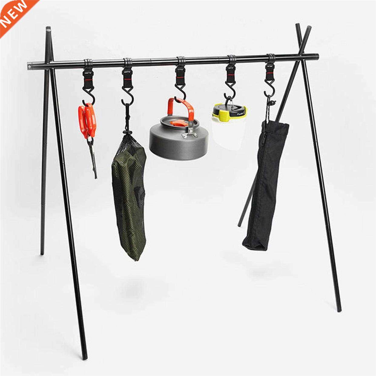 Outdoor Camping Large Foldable Triangle Rack Sundries Organi