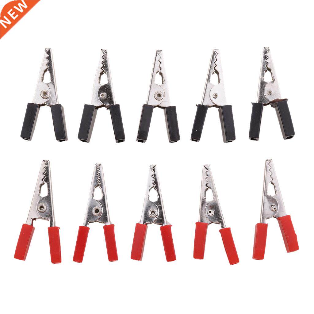 10 Pieces 35mm Alligator Crocodile Test Clips Clamps Lead Pr