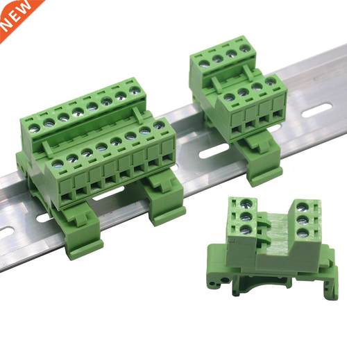 1Set 2-12pin 2EDG-UKR-5.08mm Rail Terminal Block Pitch 5.08m