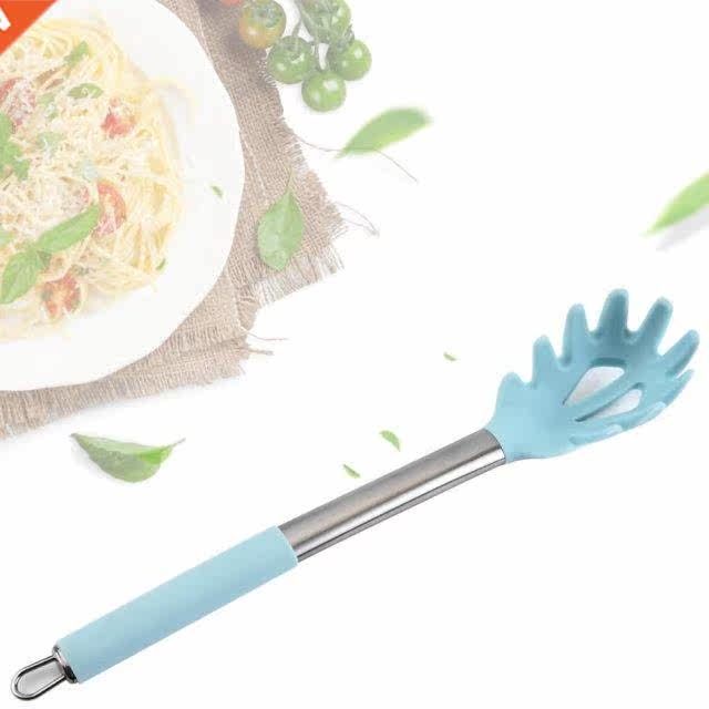 1 pc Spoon Pasta Silicone-Headed Scoop Noodles Spoon Pasta L