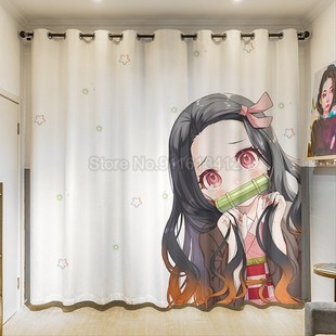 Blackout Curtains Anime Demon Slayer Curtain Bedroom Living