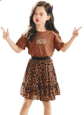 Summer Clothes For Girls Leopa Print Children's Clothes