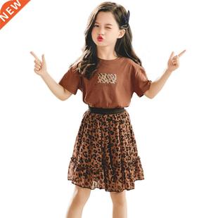 Summer Clothes For Girls Leopa Print Children's Clothes