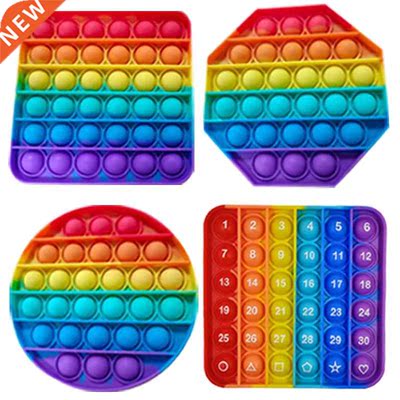 Big Size Fidget Toys Pack Its Antisss New Push Bubble Rainbo