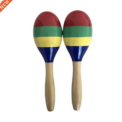 Wooden Maracas Sand Hammer Rumba Shakers Rattles Sand Hammer