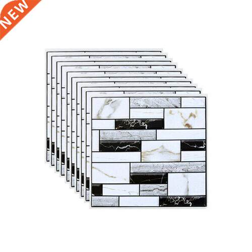 10 Pcs Wall Tile Sticker Home Bathroom Kitchen Brick 3D Wall