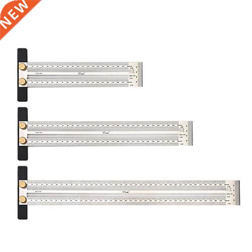High-precision Scale Ruler T-ype Hole Ruler Stainless Woodwo