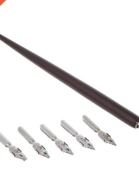 Wood English Clligrphy Pen Copperplte Script Oblique Dip