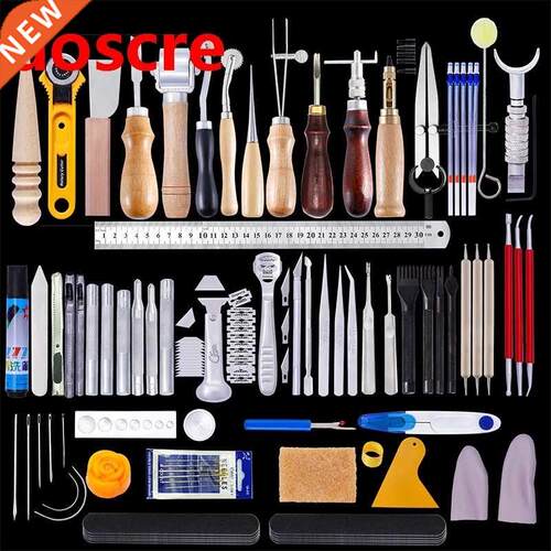 L7 Professional Leather Craft Tools Kit Hand Cutter Carving