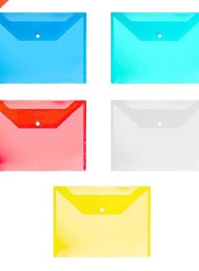 10pcs/Pack Transparent Plastic Wallets A4 Folder File Docume