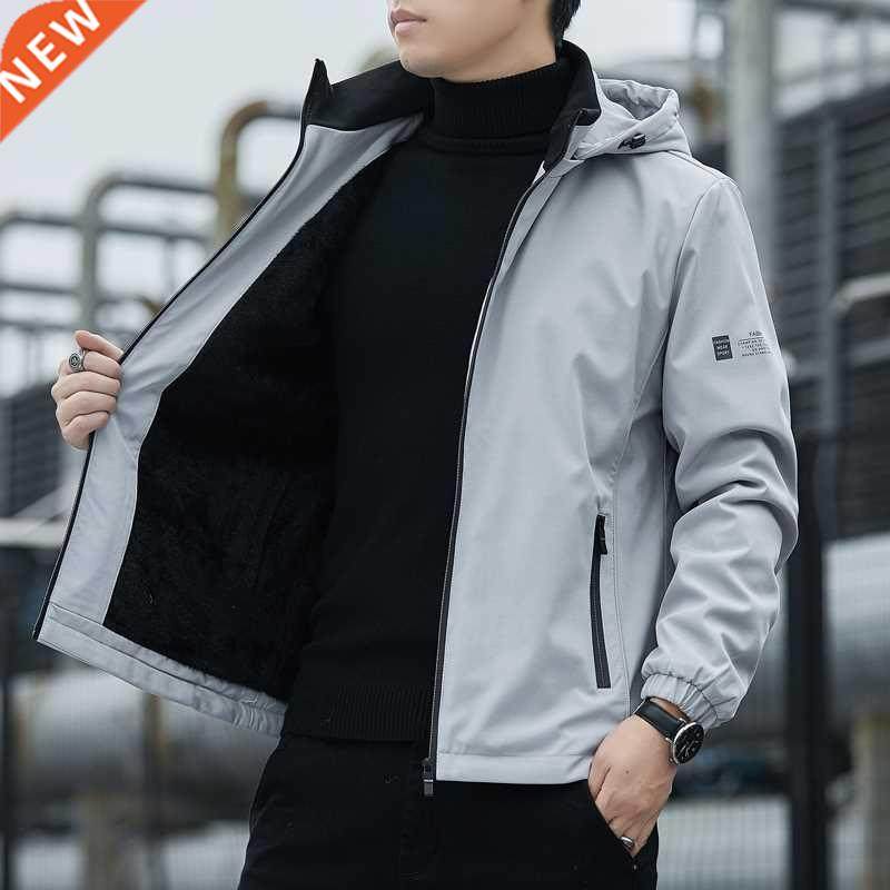 Jacket Men Waterproof Breathable Hooded Casual Spring Autumn图片