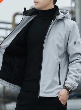 Jacket Men Waterproof Breathable Hooded Casual Spring Autumn