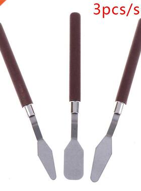 3pcs/set Oil Painting Scraper Of Acrylic Gouache Oil Paint