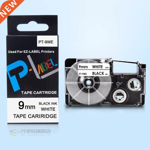 *12mm XR-12AX Tape For CASIO XR-12AX Label Tape Black on Cle