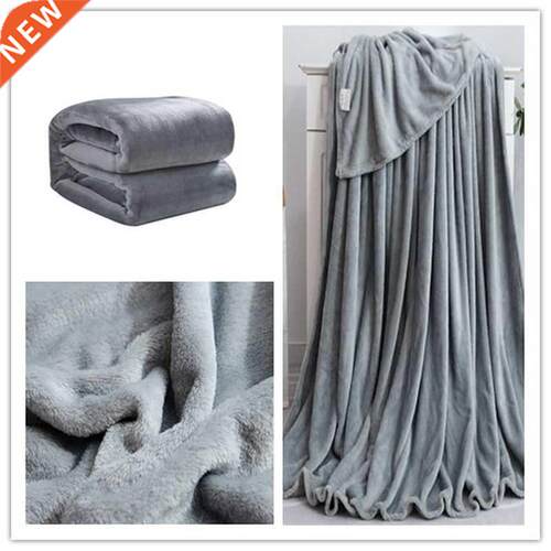 Solid Soft Living Room Bedroom Air-Conditioning Bed Blanket