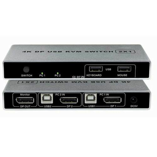 Dual-port Displayport KVM Switch USB Displayport KVM 144Hz D