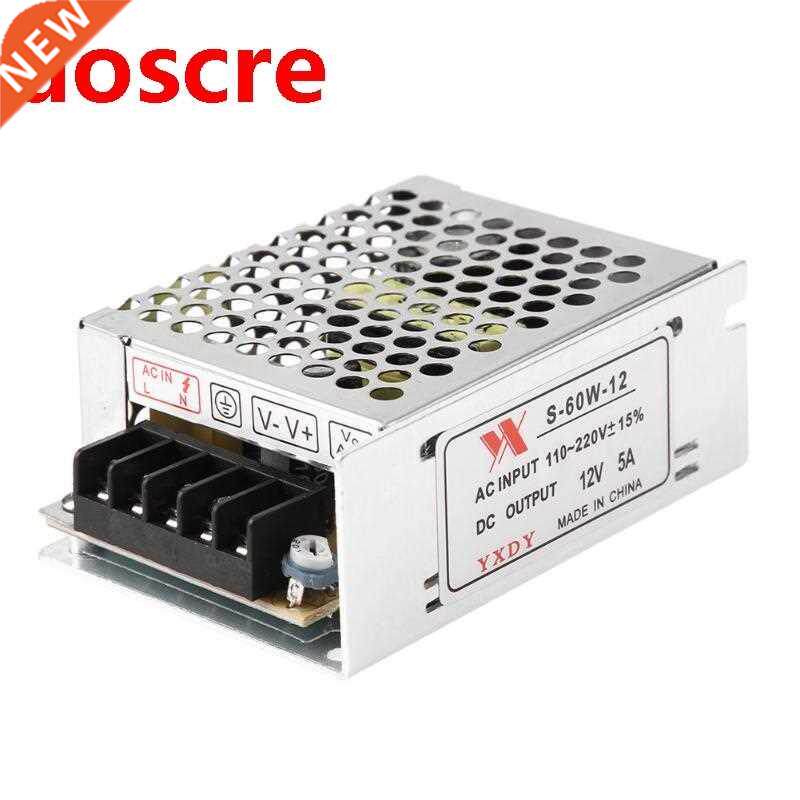 AC 90-260V to DC 12V 5A 60W Lighting Transformer LED Driver