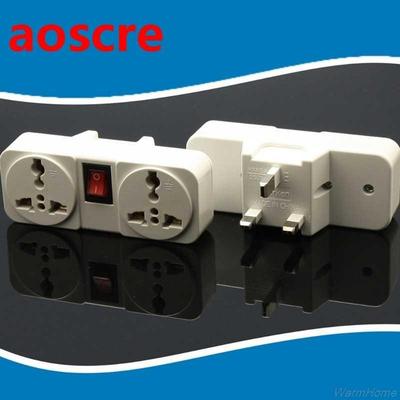 Universal UK 250V 10A Wall Socket Adapter Portable 2 Way Ext