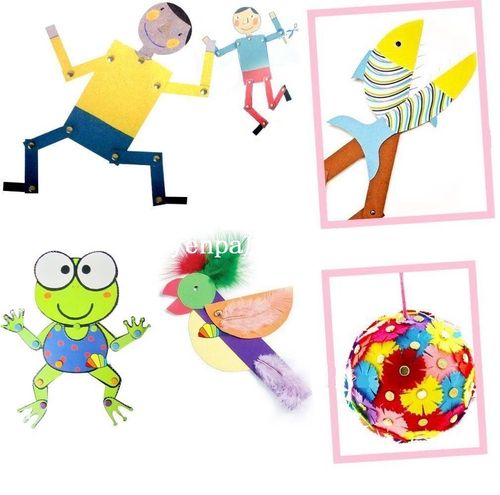 200pcs Mini Parisian fasteners multicolor paper craft Stampi