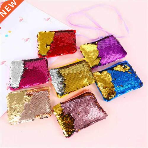 Kids Girl Glitter Sequins Pattern Fashion Crossbo Purse Ch