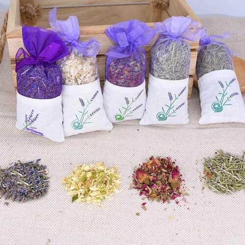 Natural Dried Flowers Rose Jasmine Lavender ud Flower Sache