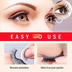 Natural reusable self-adhesive eyelashes Glue-free eyelashes