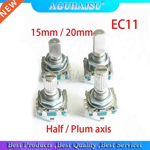 0PCS Half / Plum axis rotary encoder, handle length 15mm /