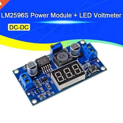Javino LM2596S Power Module + LED Voltmeter DC-DC Adjustable