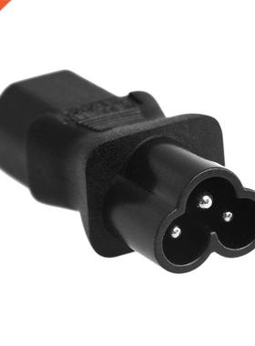 IEC 320 3-Pin C13 Female To C6 Male Cloverleaf Plug AC Power