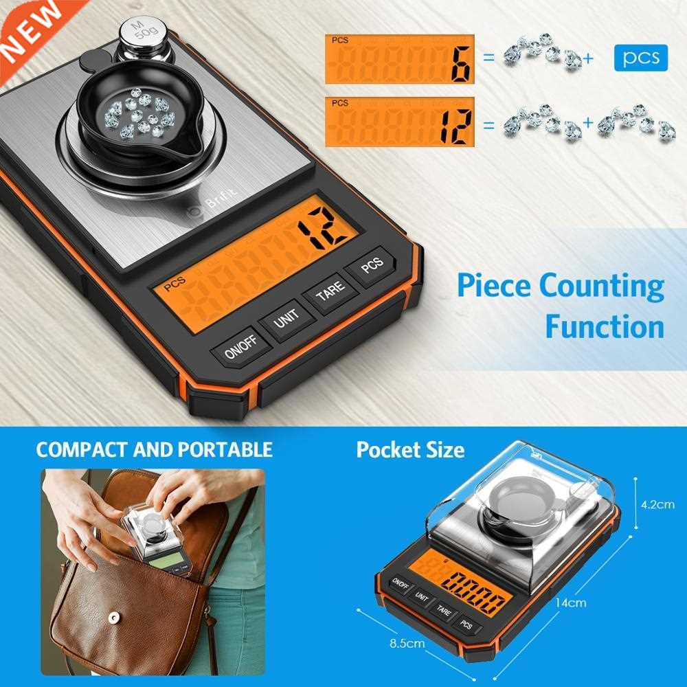 0.001g Electronic Digital Scale Portable Mini Scale Precisio 搬运/仓储/物流设备 其他吊具 原图主图