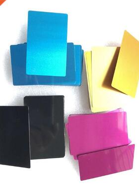 50Pcs Blank Sublmaton Metal Name Card Thck Laser- Engrave