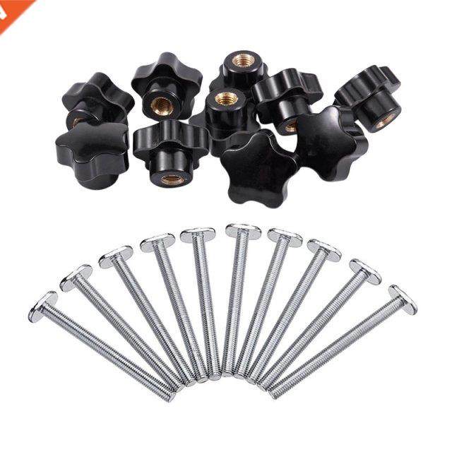 20 Pcs M8 Thread: 0Pcs 30mm Star Shaped Head Clamping Nuts &
