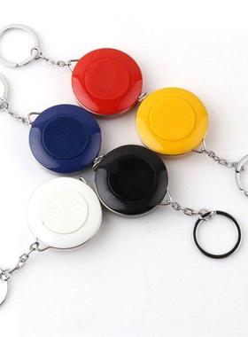 1 Piece Simple Retractale Ruler Tape Measure Keychain Small