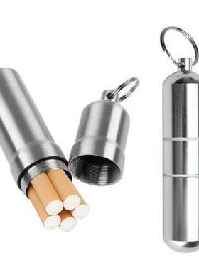 Silver Aluminum Alloy Cigarette Box Waterproof Cigarete Case