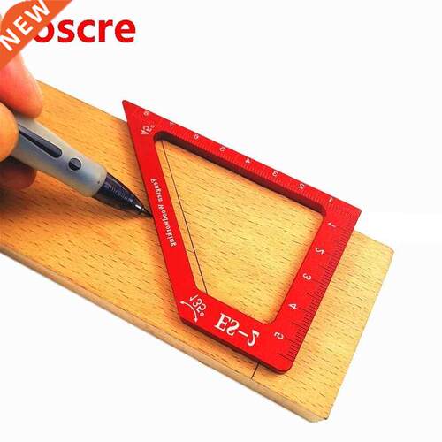 Woodworking Scribing ruler 90 degree square 45 degree angle
