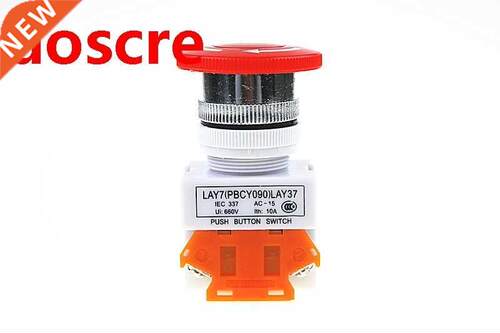 Emergency Stop Switch Push Button Mushroom PushButton LAY37-