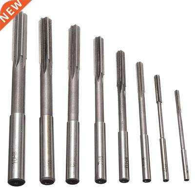 8pcs/set HSS H7 Machine Reamer Straight Shank Chucking Reame