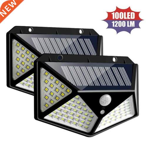 Solar Power PIR Motion Sensor Wall Light Outdoor Garden Lamp