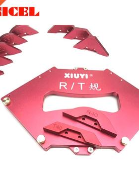 Aluminium Alloy Trimming Machine Fillet Gauge Angled Ruler R