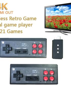 USB Wireless Handheld TV Video Game Console Build In 621 Cla